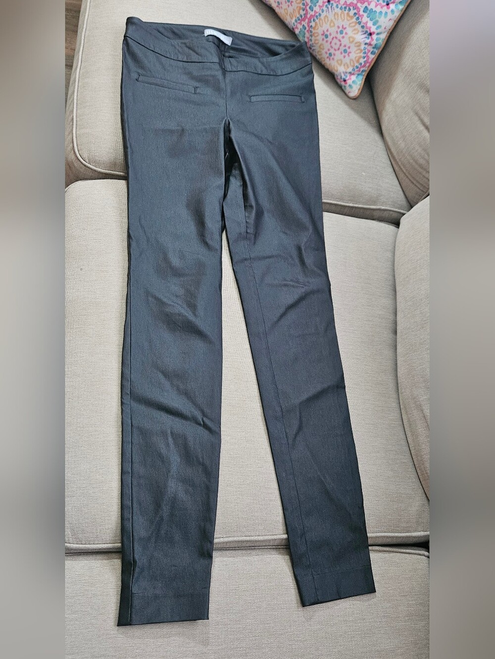ILTM I Love Tyler Madison Slim Black Stretch Pants Waxed